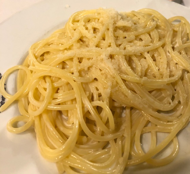 Spaghetti with creamy  Vodka & Lemon Sauce